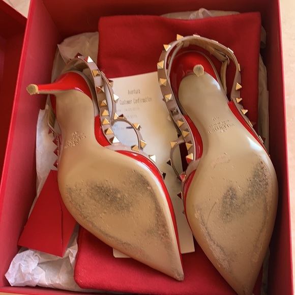 Authentic Valentino rockstud heels, sz 40. - Picture 9 of 11